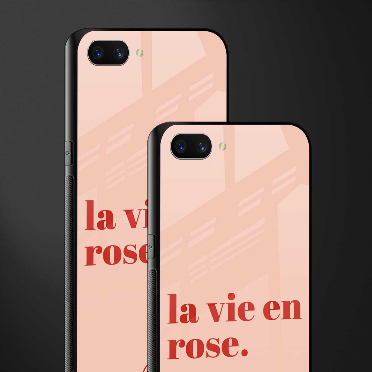 la vie en rose quote glass case for realme c1 image-2
