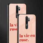 la vie en rose quote glass case for oppo a5 2020 image-2