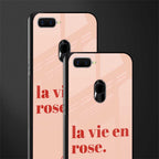 la vie en rose quote glass case for oppo a7 image-2