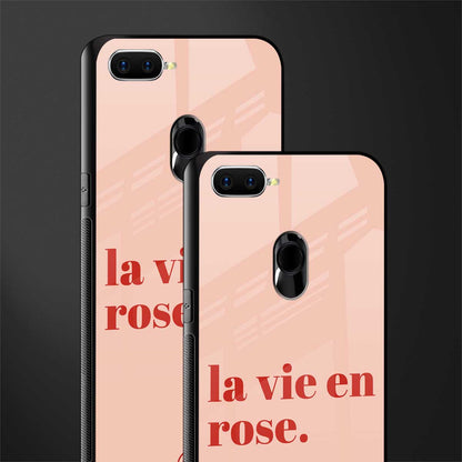 la vie en rose quote glass case for oppo a12 image-2