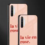 la vie en rose quote glass case for realme x2 image-2