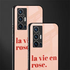 la vie en rose quote glass case for vivo x70 pro plus image-2