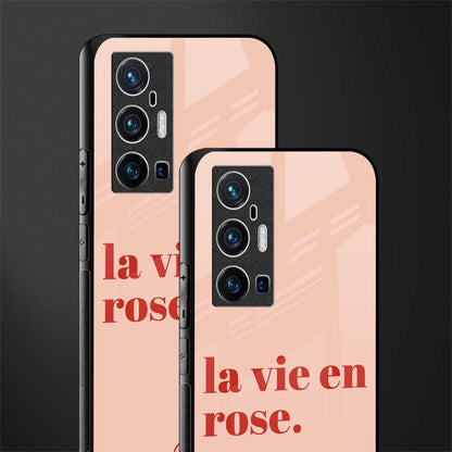 la vie en rose quote glass case for vivo x70 pro plus image-2