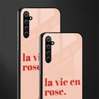 la vie en rose quote glass case for realme x50 pro image-2