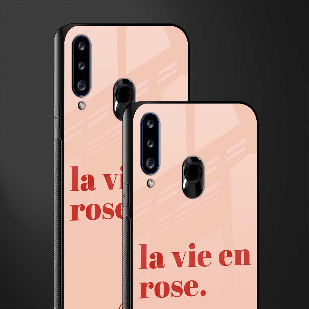 la vie en rose quote glass case for samsung galaxy a20s image-2