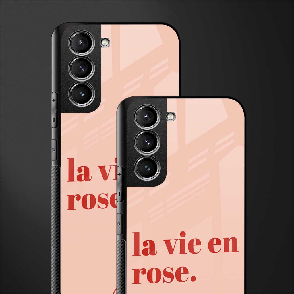 la vie en rose quote glass case for samsung galaxy s21 fe 5g image-2