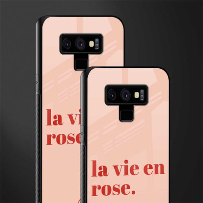 la vie en rose quote glass case for samsung galaxy note 9 image-2