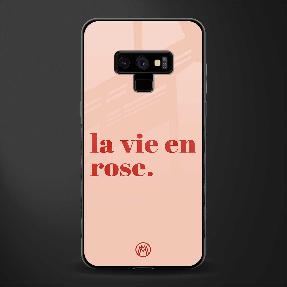 la vie en rose quote glass case for samsung galaxy note 9 image