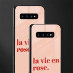 la vie en rose quote glass case for samsung galaxy s10 plus image-2