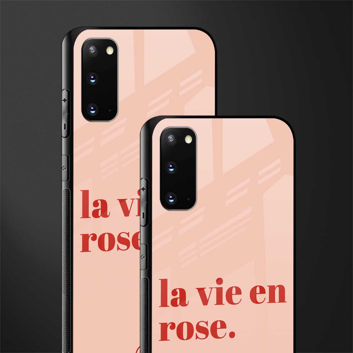 la vie en rose quote glass case for samsung galaxy s20 image-2