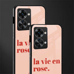 la vie en rose quote glass case for phone case | glass case for oneplus nord 2t 5g