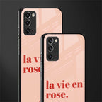 la vie en rose quote glass case for samsung galaxy note 20 image-2
