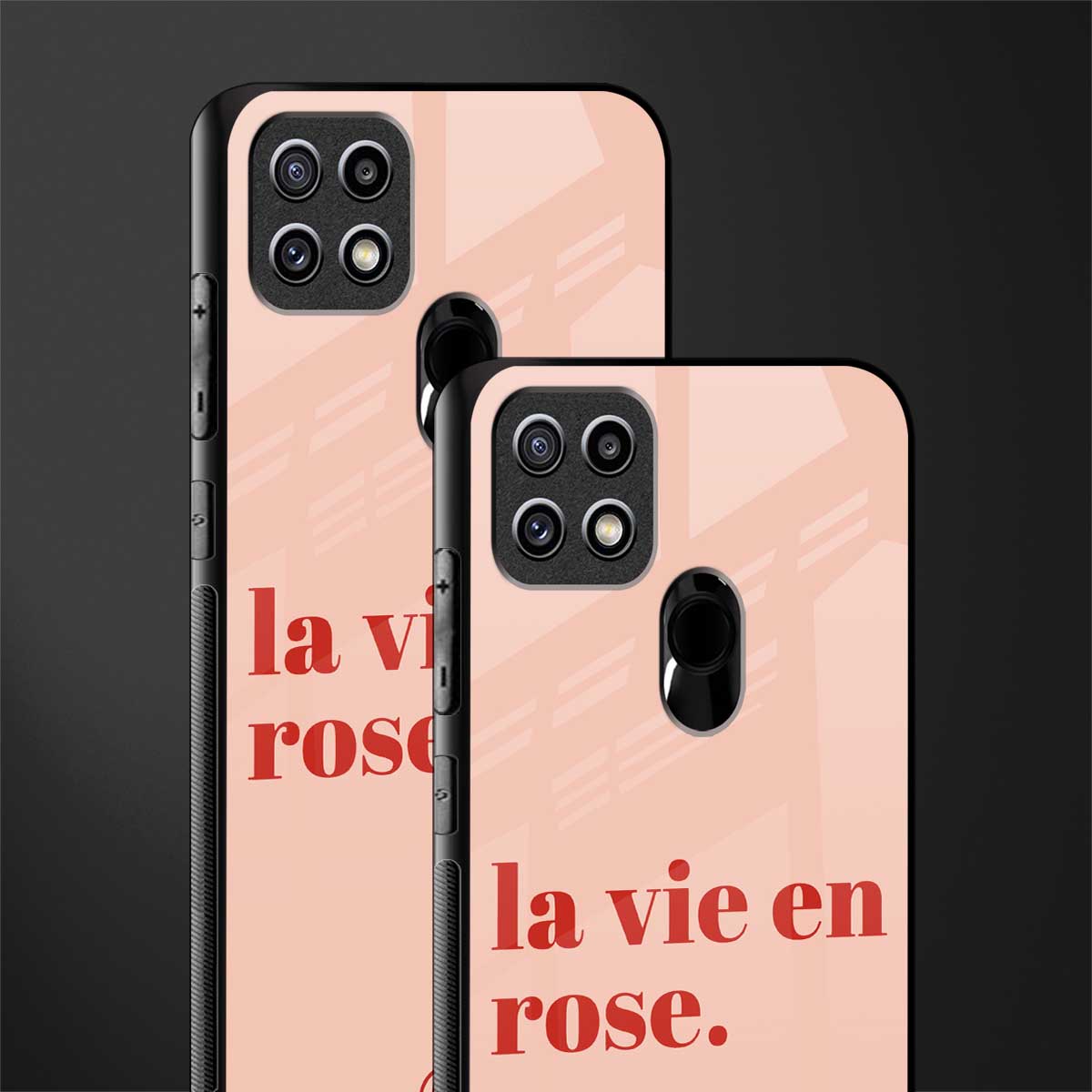 la vie en rose quote glass case for oppo a15 image-2