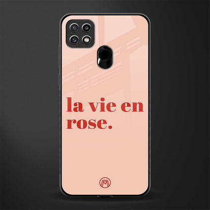 la vie en rose quote glass case for oppo a15s image