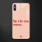 la vie en rose quote glass case for redmi 9a image