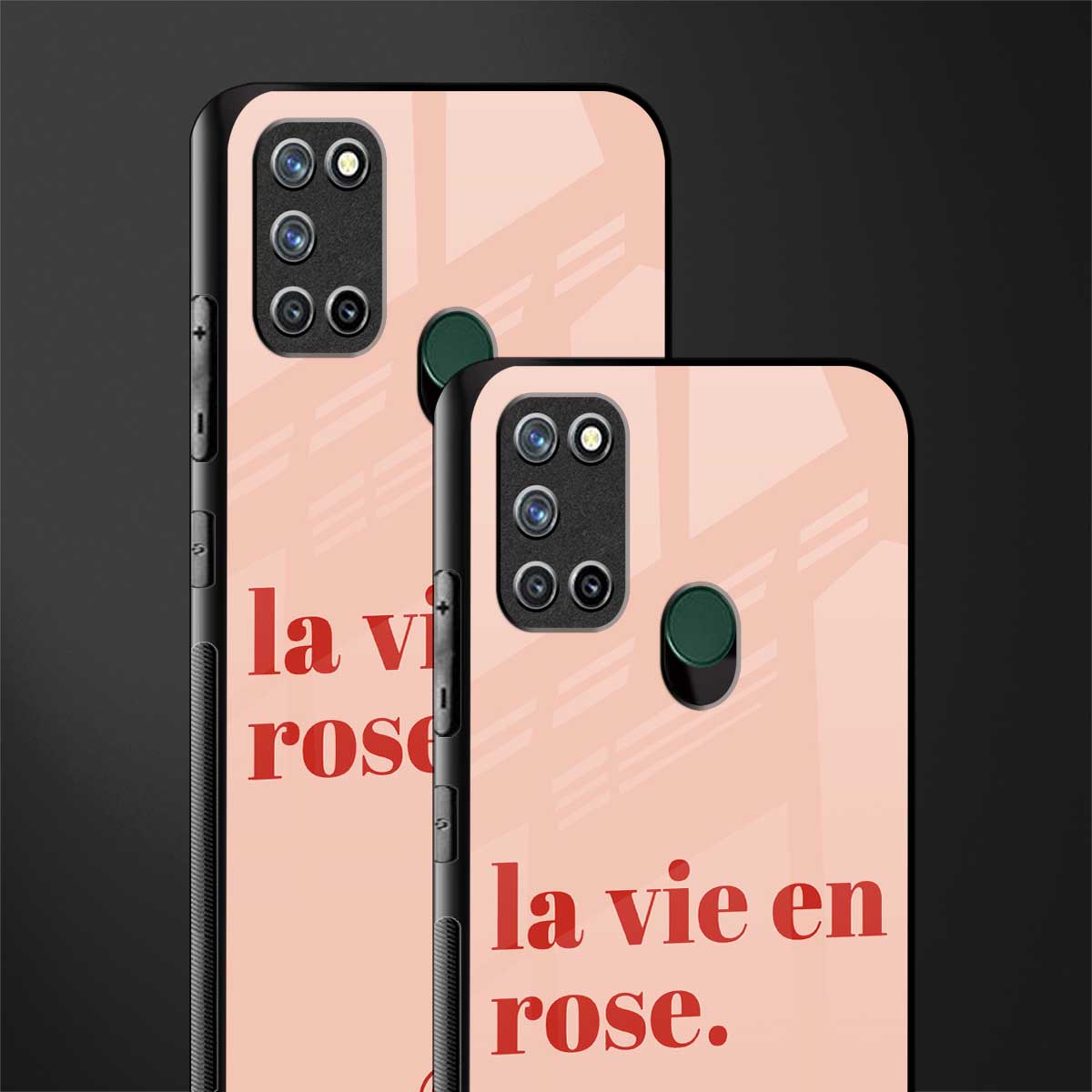 la vie en rose quote glass case for realme 7i image-2