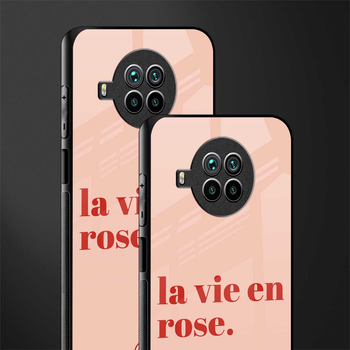 la vie en rose quote glass case for mi 10i image-2