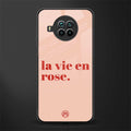 la vie en rose quote glass case for mi 10i image
