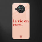la vie en rose quote glass case for mi 10i image