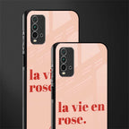 la vie en rose quote glass case for redmi 9 power image-2