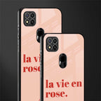 la vie en rose quote glass case for poco c31 image-2