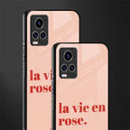 la vie en rose quote glass case for vivo v20 pro image-2