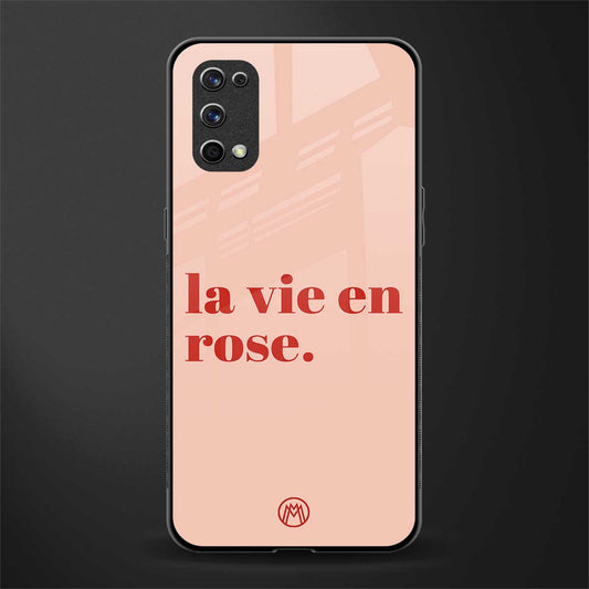 la vie en rose quote glass case for realme x7 pro image