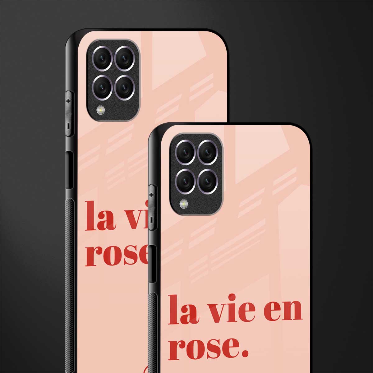 la vie en rose quote glass case for samsung galaxy f62 image-2
