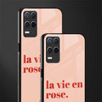 la vie en rose quote glass case for realme 8 5g image-2