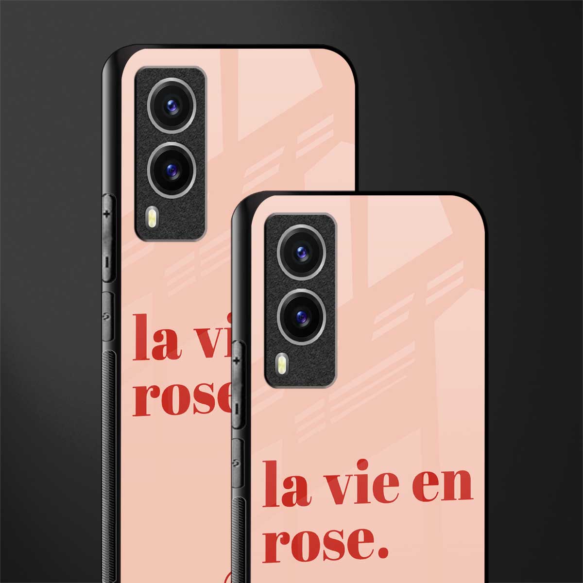 la vie en rose quote glass case for vivo v21e 5g image-2