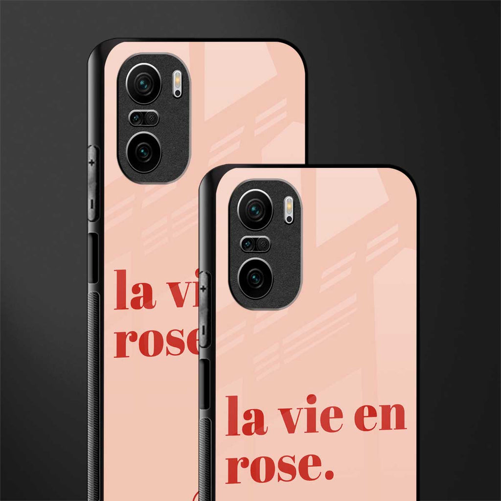 la vie en rose quote glass case for mi 11x 5g image-2