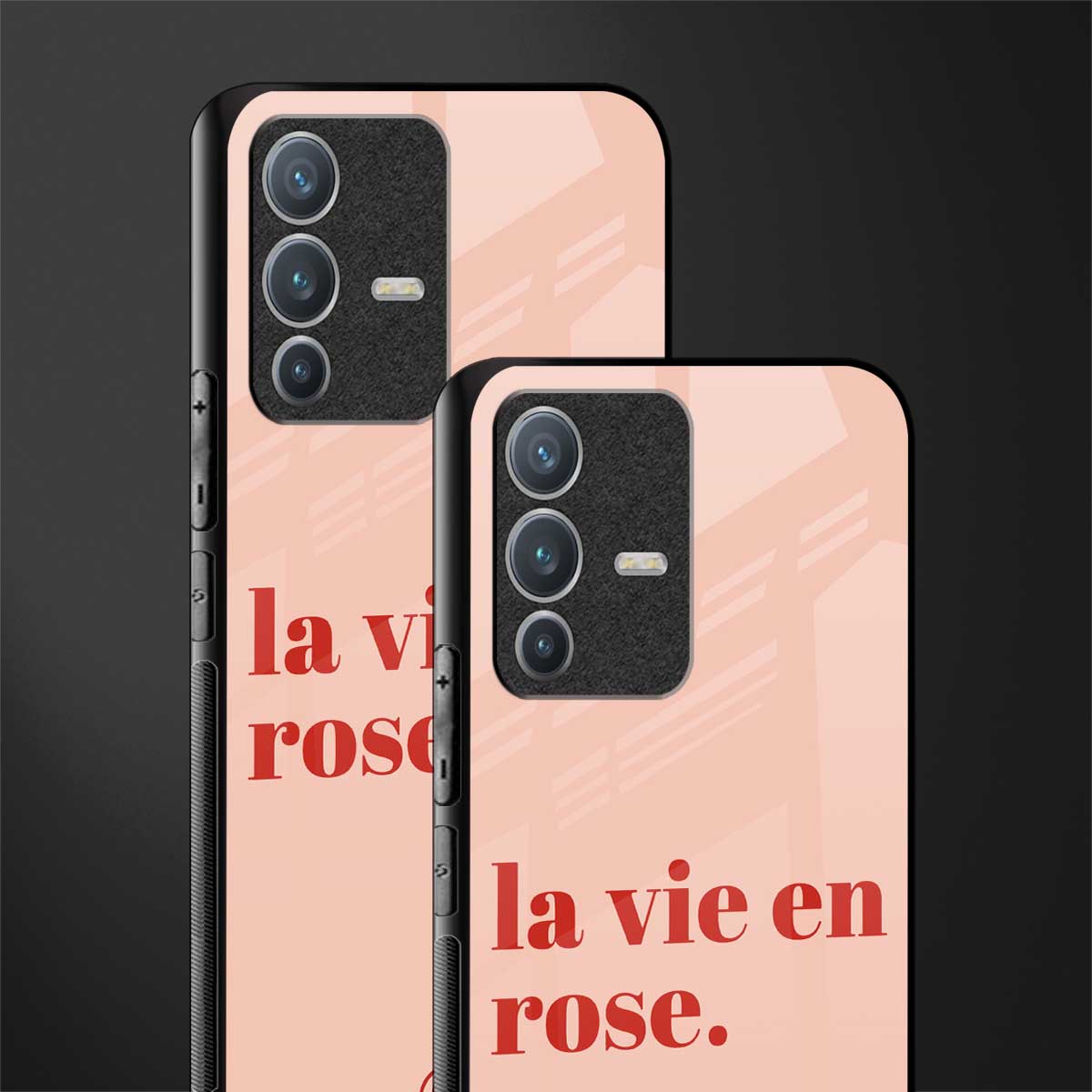 la vie en rose quote glass case for vivo v23 pro 5g image-2