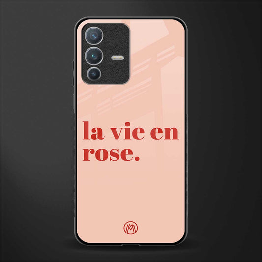 la vie en rose quote glass case for vivo v23 pro 5g image