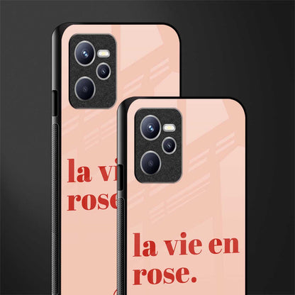 la vie en rose quote glass case for realme c35 image-2