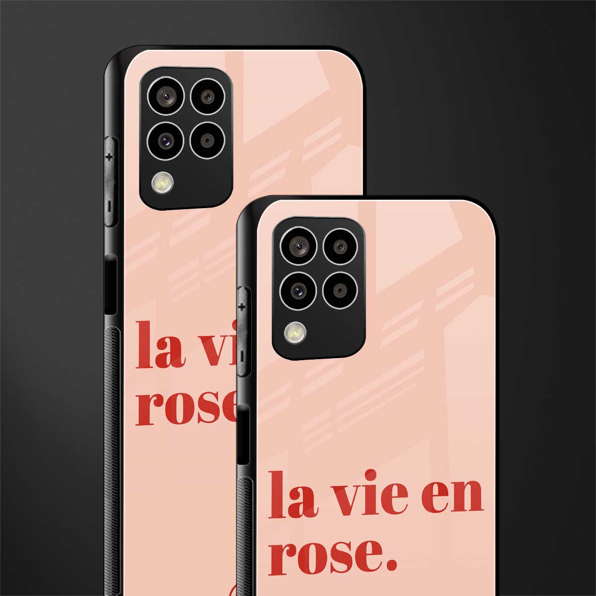 la vie en rose quote back phone cover | glass case for samsung galaxy m33 5g