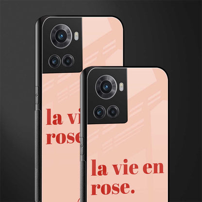 la vie en rose quote back phone cover | glass case for oneplus 10r 5g