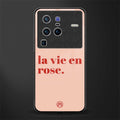 la vie en rose quote glass case for vivo x80 pro 5g image