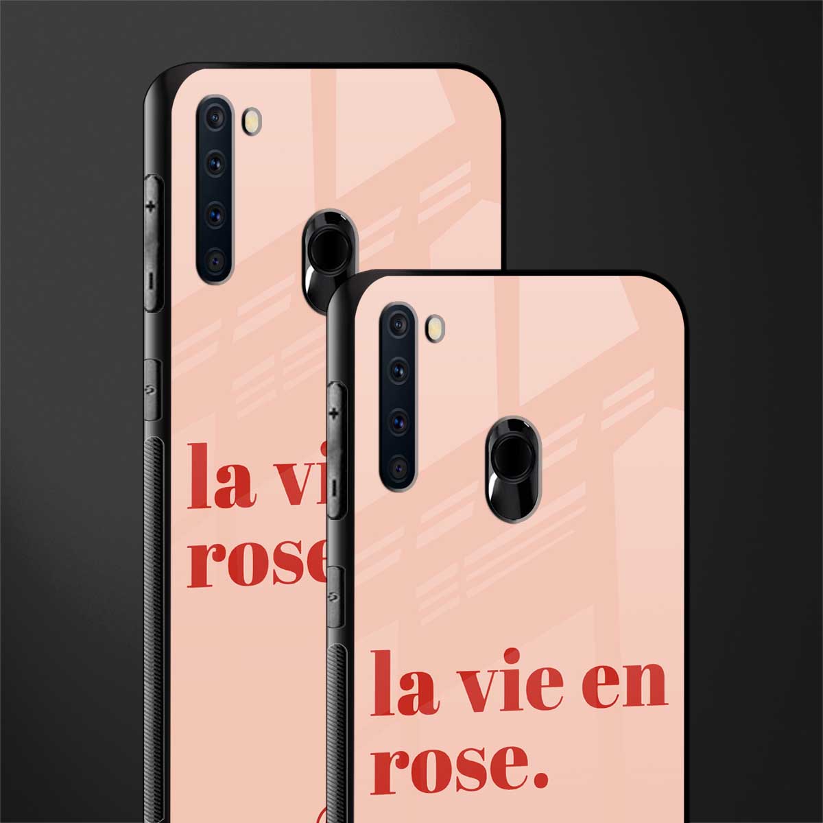 la vie en rose quote glass case for samsung a21 image-2