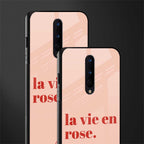 la vie en rose quote glass case for oneplus 8 image-2