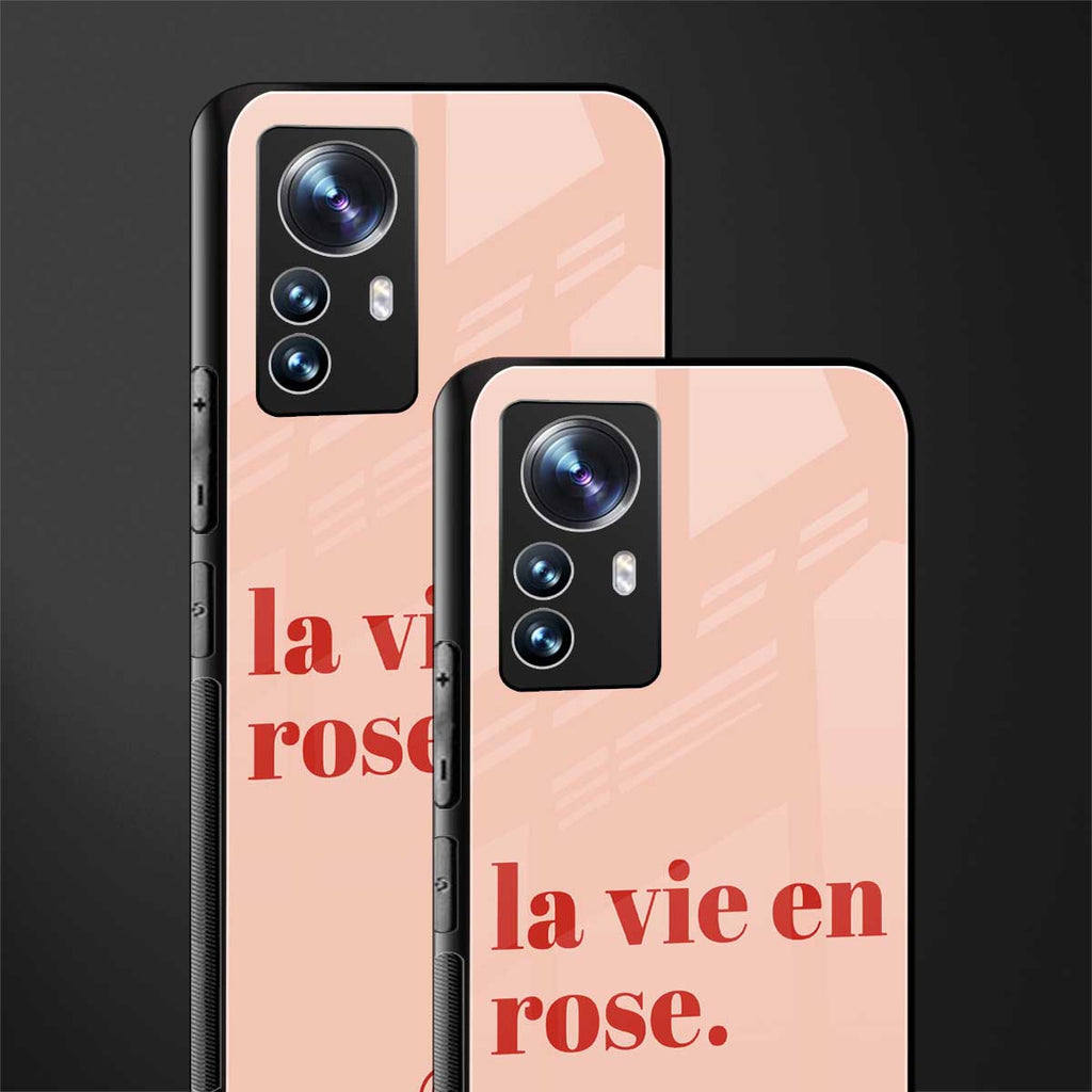 la vie en rose quote back phone cover | glass case for xiaomi 12 pro