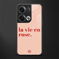 la vie en rose quote back phone cover | glass case for oppo reno 8 pro