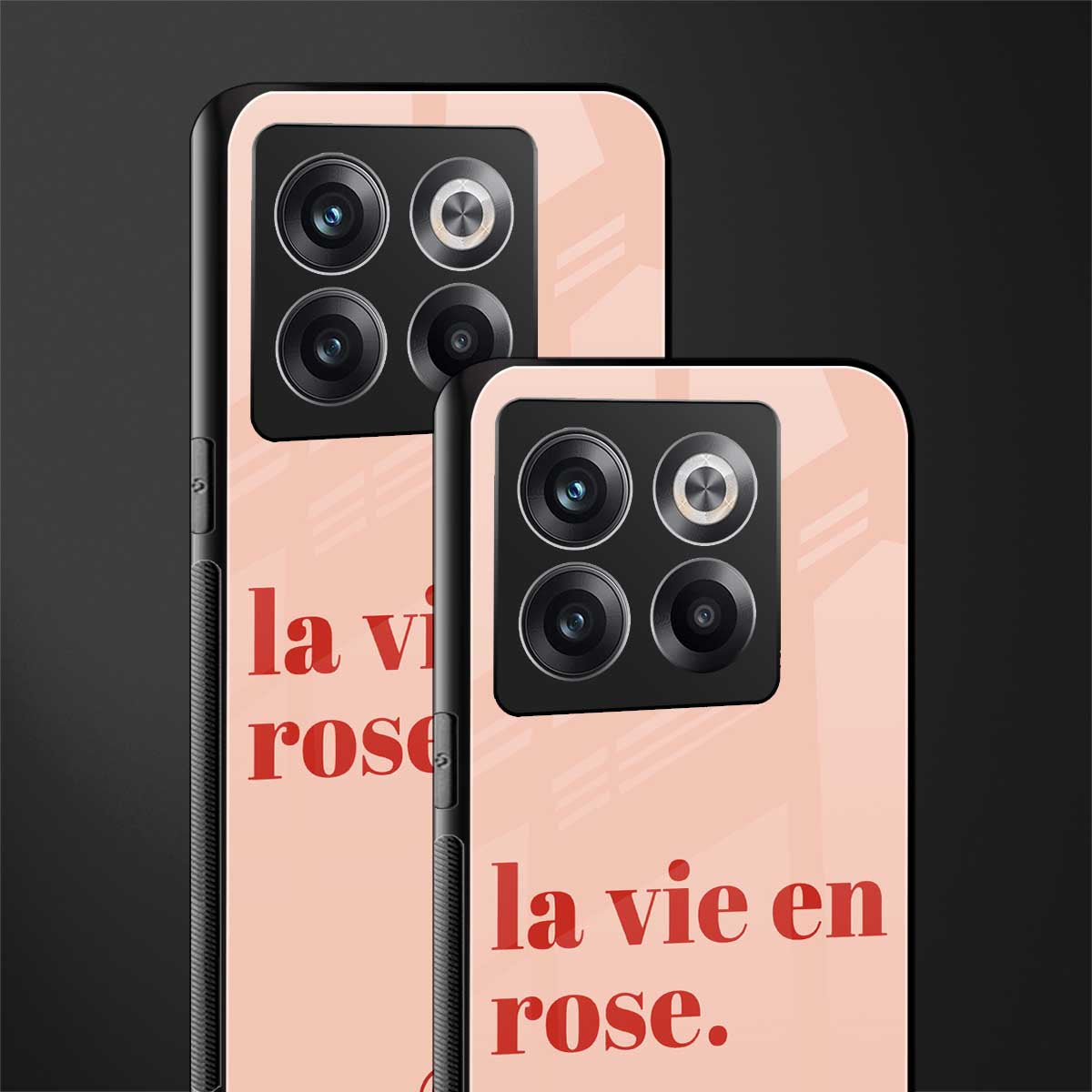 la vie en rose quote back phone cover | glass case for oneplus 10t