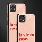 la vie en rose quote back phone cover | glass case for samsung galaxy f42