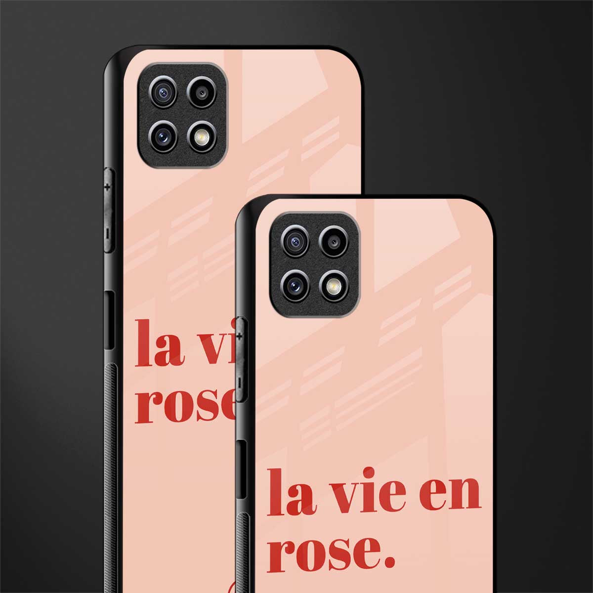 la vie en rose quote back phone cover | glass case for samsung galaxy f42