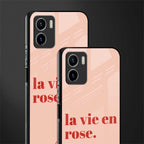 la vie en rose quote back phone cover | glass case for vivo y72