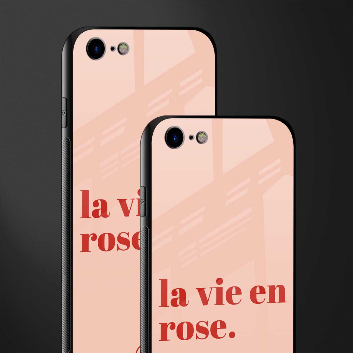 la vie en rose quote glass case for iphone se 2020 image-2