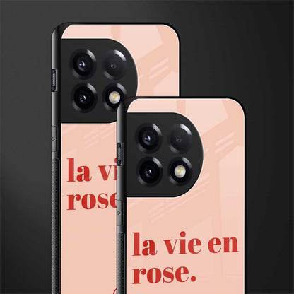 la vie en rose quote back phone cover | glass case for oneplus 11r