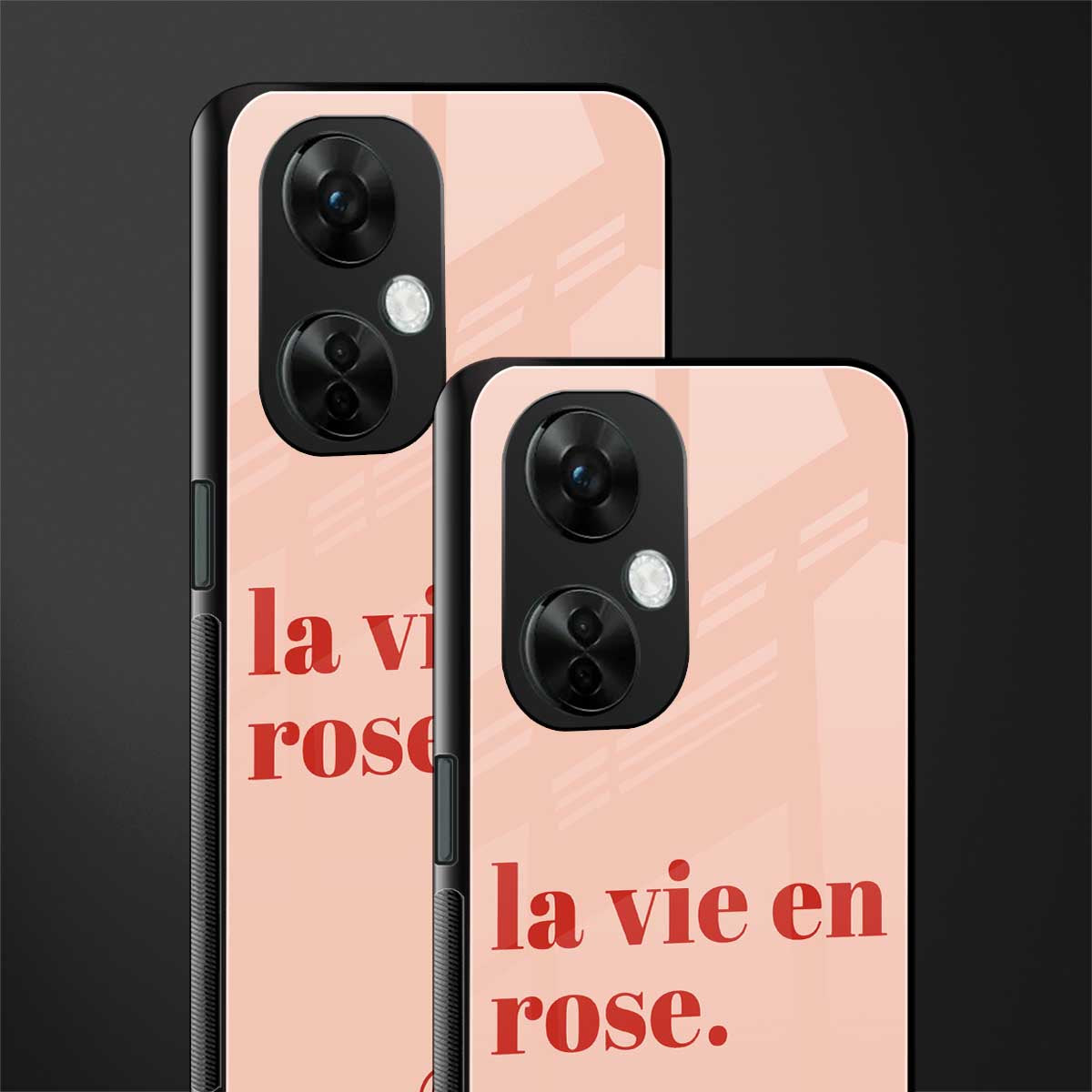 la vie en rose quote back phone cover | glass case for oneplus nord ce 3 lite