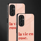la vie en rose quote back phone cover | glass case for samsung galaxy a14 5g
