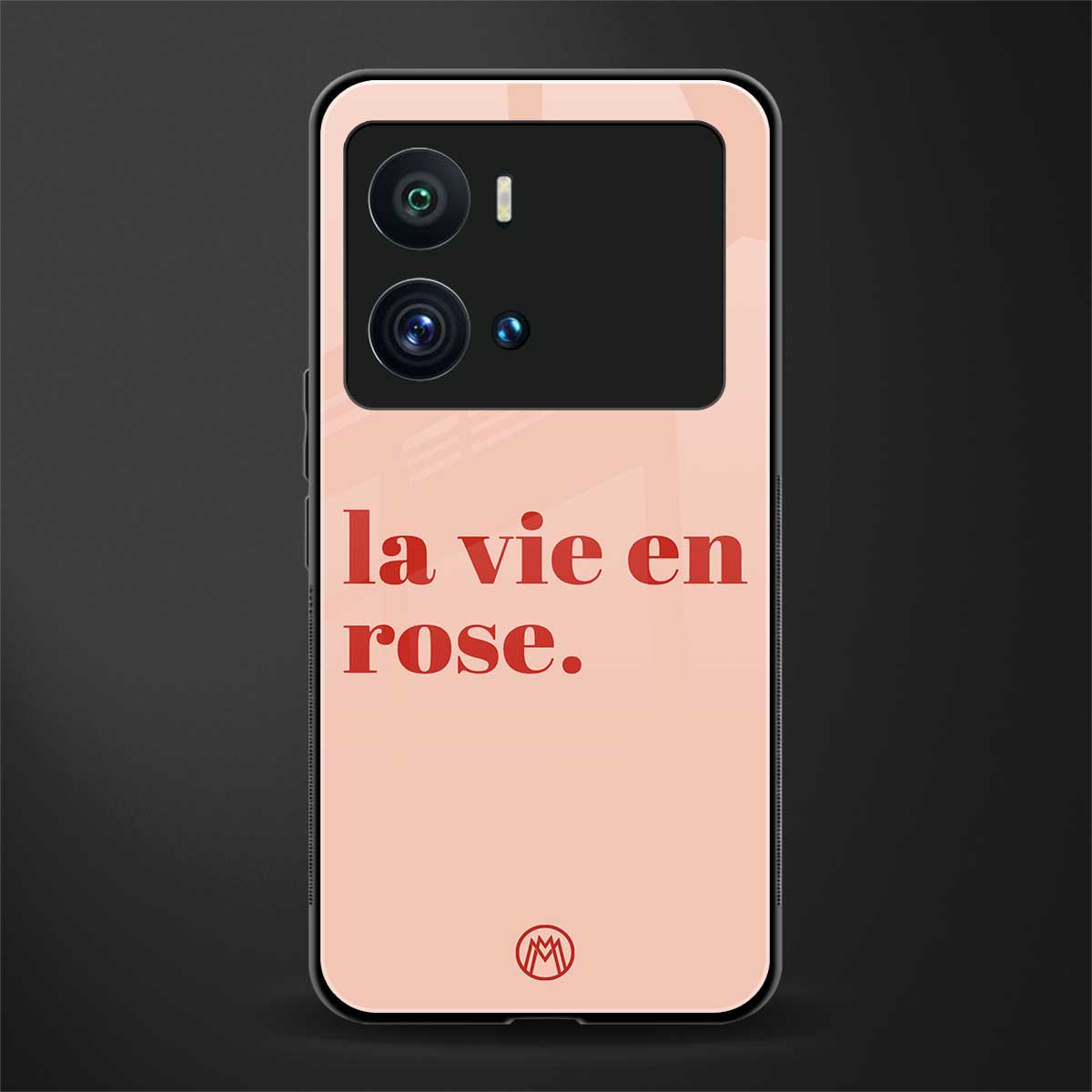 la vie en rose quote back phone cover | glass case for iQOO 9 Pro